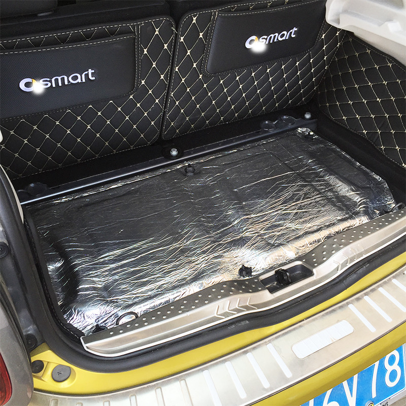 Smart 451 fortwo-hoz Smart 453 fortwo forfour autó hátsó csomagtartója Motor hangszigetelő párna szálasfal hőhab szőnyeg tartozékok