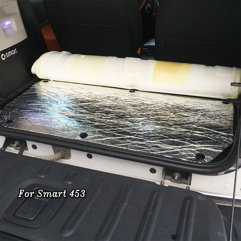 Smart 451 fortwo-hoz Smart 453 fortwo forfour autó hátsó csomagtartója Motor hangszigetelő párna szálasfal hőhab szőnyeg tartozékok