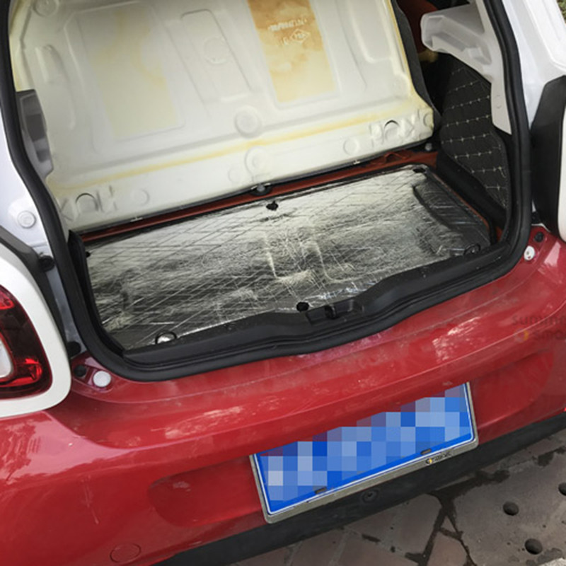 Smart 451 fortwo-hoz Smart 453 fortwo forfour autó hátsó csomagtartója Motor hangszigetelő párna szálasfal hőhab szőnyeg tartozékok