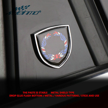 Κάλυμμα ασπίδας Μεταλλικό έμβλημα Αυτοκόλλητα αυτοκόλλητα αυτοκόλλητα για Mini Cooper Countryman Clubman F54 F55 F56 R55 R56 R56 R60 F60 Αξεσουάρ αυτοκινήτου