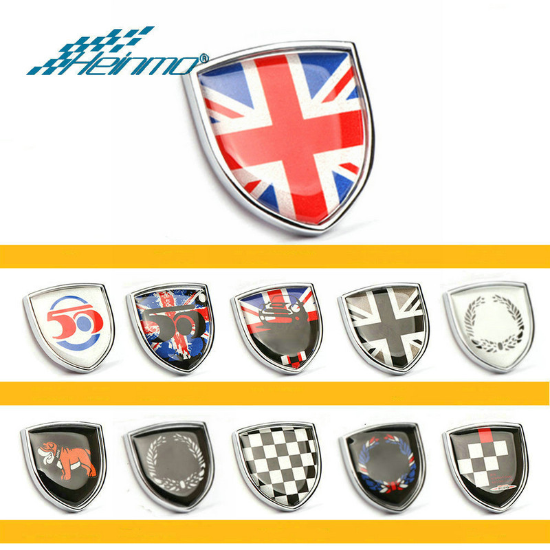 Kilpkatte metallist embleemi märgikleebised Mini Cooper Countryman Clubman F54 F55 F56 R55 R56 R60 F60 autotarvikute kleebised