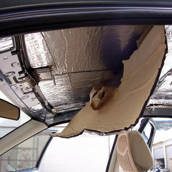 12/1 τμχ 3/5/6/10 χιλιοστά Τείχος προστασίας αυτοκινήτου Heat Sound Deadener Mat Noise Insulation Mat Wool Heat Car Heat Thermal Proofing Pad Shield Mat