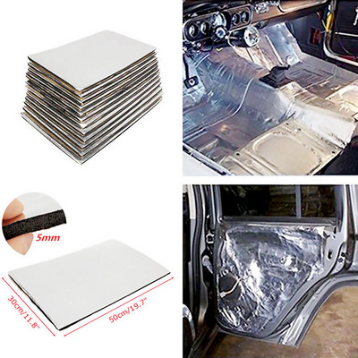 12/1 τμχ 3/5/6/10 χιλιοστά Τείχος προστασίας αυτοκινήτου Heat Sound Deadener Mat Noise Insulation Mat Wool Heat Car Heat Thermal Proofing Pad Shield Mat