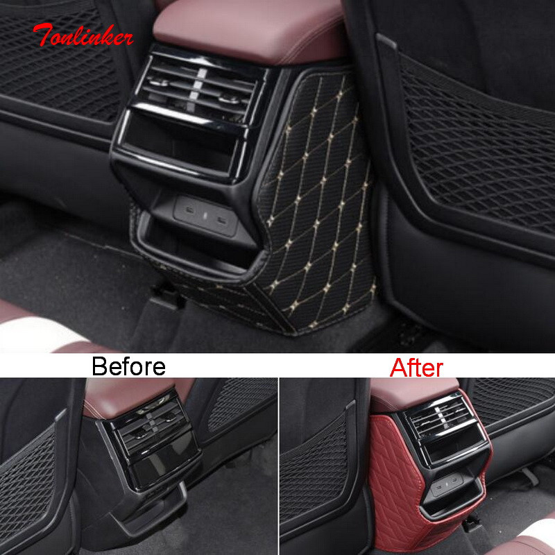 Αυτοκόλλητο Tonlinker εσωτερικού υποβραχιόνιου αυτοκινήτου με κάλυμμα αντιβρώμικου μαξιλαριού για Geely Monjaro KX11 2022 Car Styling 1 ΤΕΜ. Δερμάτινα καλύμματα PU