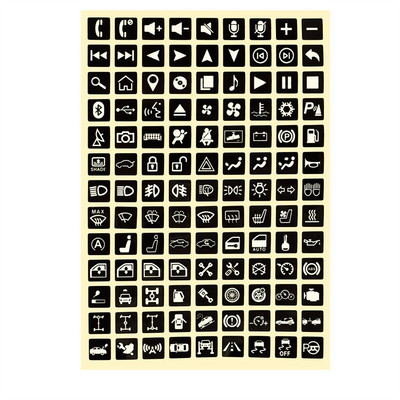 Κουμπί αυτοκινήτου Φωτεινό αυτοκόλλητο Πράσινο φθορίζον χαρτί Τροποποιημένο Γενικό PET Αδιάβροχο, ανθεκτικό στη φθορά, διακόπτης εκπομπής φωτός Car Sti