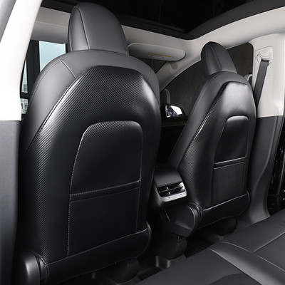 Για Μοντέλο 3 Μοντέλο Y Πλάτη Καθίσματος Αυτοκινήτου Αντικραδασμικό Εσωτερικό Προστατευτικό Παιδί κατά βρώμικου δέρματος Αξεσουάρ styling Διακόσμηση