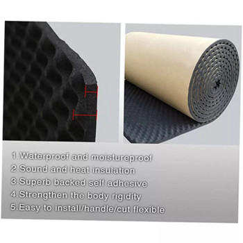 Ακουστική απορρόφηση αυτοκινήτου Heatproof Wave Foam Deadener Ηχομόνωση αυτοκινήτου από βαμβάκι