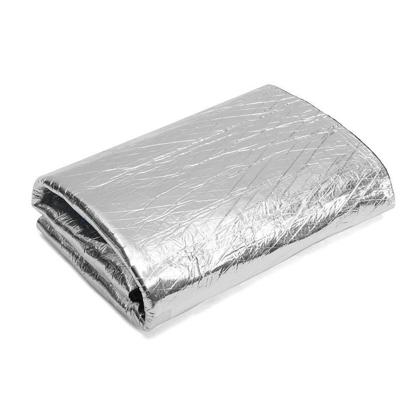 140x100cm/100x100cm automobilio garsą slopinantis kilimėlis triukšmo gaubto izoliacija slopinantis gaubtas variklio ugniasienė karščio aliuminio putų lipdukas