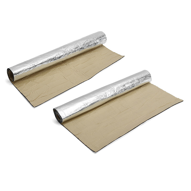 140x100cm/100x100cm automobilio garsą slopinantis kilimėlis triukšmo gaubto izoliacija slopinantis gaubtas variklio ugniasienė karščio aliuminio putų lipdukas