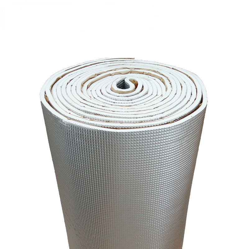 1 rulonas 50 * 200 cm aliuminio folijos medvilnės automobilių termoizoliacinės plėvelės automobilių sunkvežimių šilumos izoliacijos duslintuvo trinkelės priešgaisrinės putos