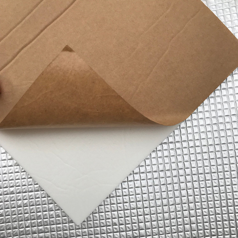 1 rulonas 50 * 200 cm aliuminio folijos medvilnės automobilių termoizoliacinės plėvelės automobilių sunkvežimių šilumos izoliacijos duslintuvo trinkelės priešgaisrinės putos