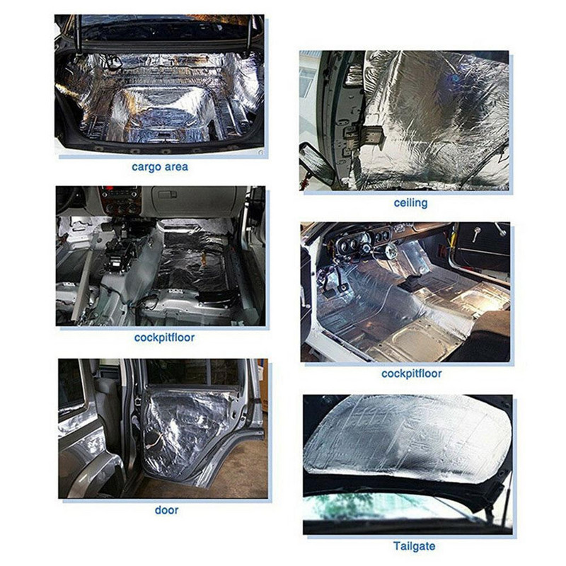 5 mm paksune alumiiniumkiust summuti puuvillane auto auto poritiiba matt summuti heliisolatsioon soojuspuuvillane summuti veekindel