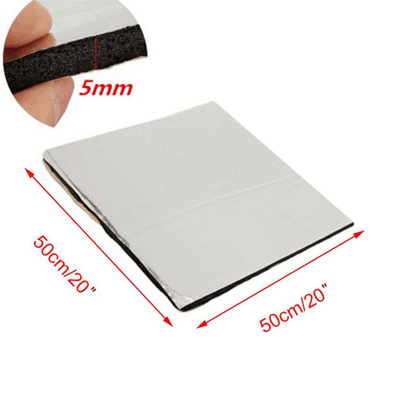 5 mm paksune alumiiniumkiust summuti puuvillane auto auto poritiiba matt summuti heliisolatsioon soojuspuuvillane summuti veekindel