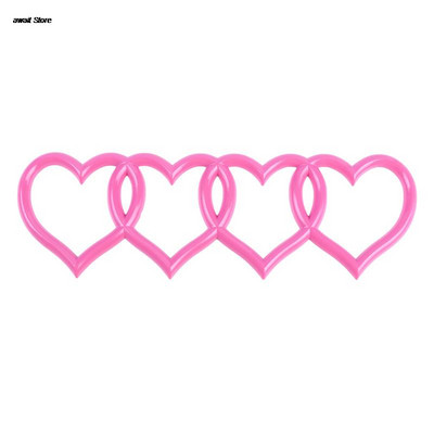Αυτοκόλλητο αυτοκινήτου Love Heart Logo Πίσω πορτμπαγκάζ Ετικέτα έμβλημα έμβλημα για ανταλλακτικά Audi