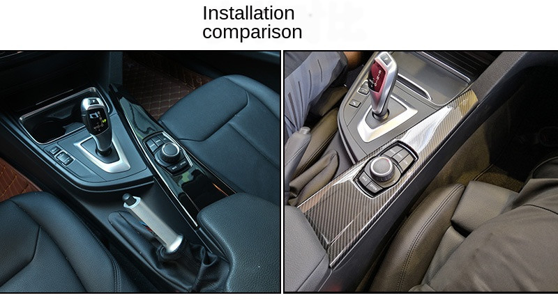 Obloga multimedijske ploče interijera automobila za BMW serije 3 F30 F34 serije 4 F33 F36 2013 2014 2015 2016 2017 ABS od karbonskih vlakana