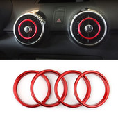 Audi A1 S1 8X 2010-2018 Sport S-tronic Sportback Ego auto õhu väljalaskeava dekoratiivrõngas Sline Quattro AC Vent trimmikate jaoks