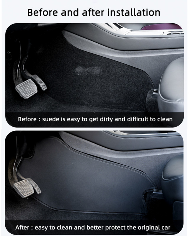 Εσωτερικά αξεσουάρ αυτοκινήτου με πλαϊνή επιφάνεια ελέγχου κέντρου αυτοκινήτου για Tesla Model 3 και Model Y Side Defense Kick Pad Auto