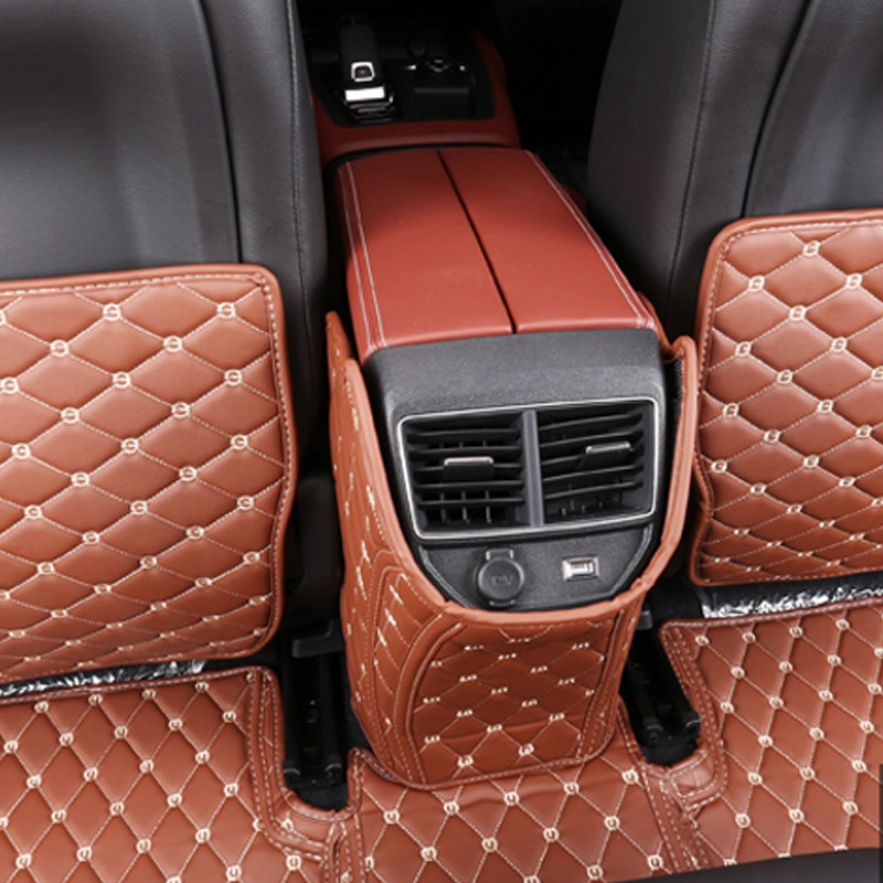 Jastučić protiv udarca za sjedalo za Citroen C5 Aircross 2017 -2020 Kožna prostirka protiv prljavštine Nadogradnja stražnjeg reda Full Surround Štitnik otporan na habanje