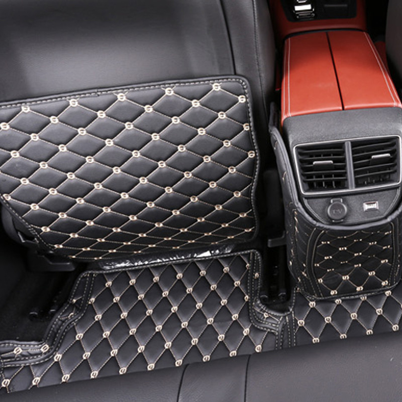 Jastučić protiv udarca za sjedalo za Citroen C5 Aircross 2017 -2020 Kožna prostirka protiv prljavštine Nadogradnja stražnjeg reda Full Surround Štitnik otporan na habanje