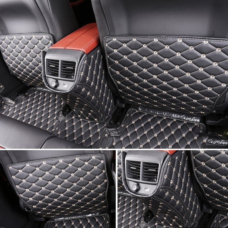 Jastučić protiv udarca za sjedalo za Citroen C5 Aircross 2017 -2020 Kožna prostirka protiv prljavštine Nadogradnja stražnjeg reda Full Surround Štitnik otporan na habanje