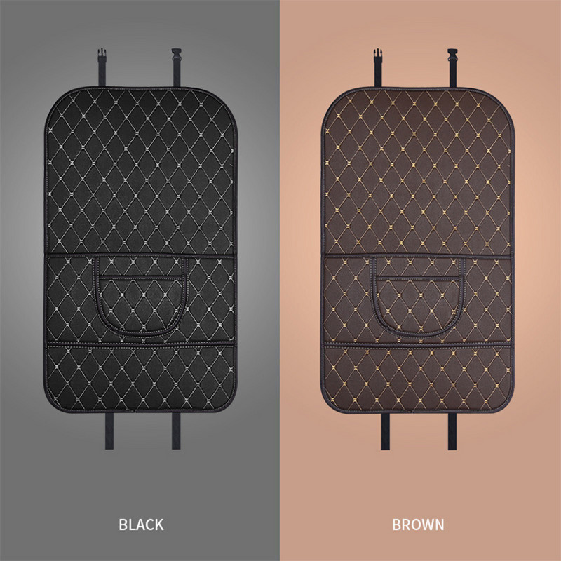 PU odinė automobilio sėdynė, apsauganti nuo smūgių, automobilio sėdynės atlošas vaikams, apsaugantis nuo nešvarumų, universalus galinės sėdynės laikiklis