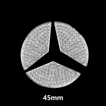 Декоративен стикер с 3D лого волан на автомобила със стрази за Honda Civic CR-V Accord Диамантена емблема Интериорни аксесоари