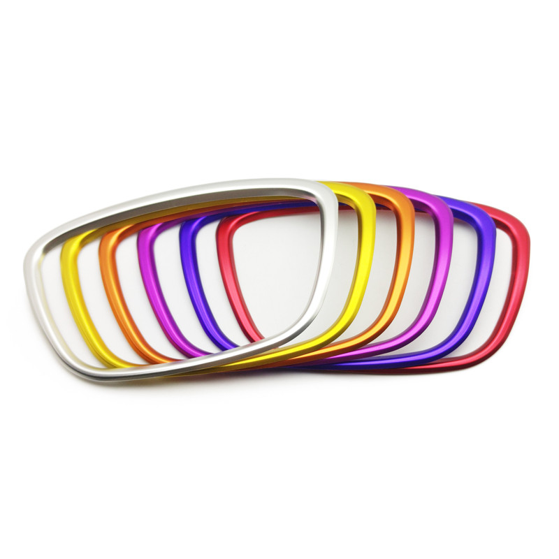 1 τεμ για Audi A4 B6 B7 B8 A6 C6 A5 Q7 Q5 A3 A4L A8L A6L Κέντρο λογότυπου τιμονιού αυτοκινήτου Διακόσμηση πλαισίου Καλύμματα Αυτοκόλλητα εσωτερικού αυτοκινήτου