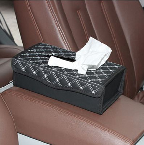 Creative Car Red Wine Series Red/White Line Kutija za maramice Kutija za maramice za automobil Kutija s ladicama za ručnike Kutija za maramice za automobil