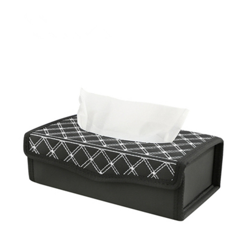 Creative Car Red Wine Series Red/White Line Kutija za maramice Kutija za maramice za automobil Kutija s ladicama za ručnike Kutija za maramice za automobil