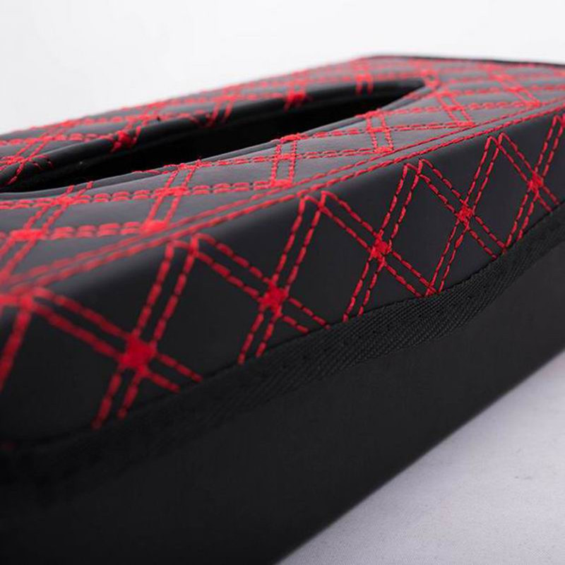 Creative Car Red Wine Series Red/White Line Kutija za maramice Kutija za maramice za automobil Kutija s ladicama za ručnike Kutija za maramice za automobil