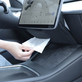 Autós selyemdoboz papírtároló a képernyő mögé rejtett szalvéta selyempapír tartó Tesla Model 3 YXS autós tartozékokhoz