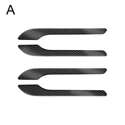 για Tesla Model 3 Model Y Αυτοκόλλητα με περιτύλιγμα λαβής πόρτας αυτοκινήτου 4τμχ Σετ ABS Πλαστικό Κιτ Κιτ λαβής τροποποίησης