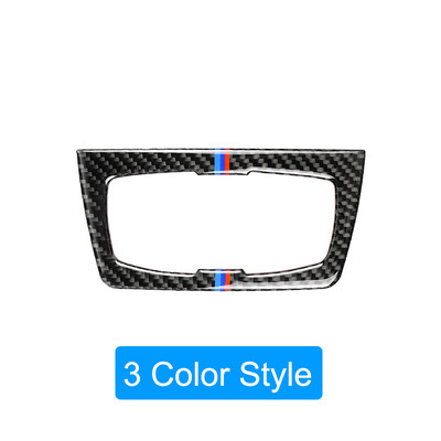 Ugljična vlakna Gumb za prekidač auto prednjih svjetala Dekorativni okvir Naljepnice za poklopac unutrašnjosti za BMW serije 3 F30 F34 2013-17 Dodaci