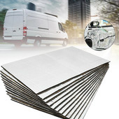 10 loksnes skaņas slāpētāja siltumizolācijas paklājiņš auto furgons skaņas izolācijas izolācijas izolācijas materiāls automašīnas pārsega izolācija kluss 5 mm