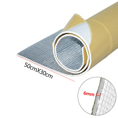 6 χιλιοστά 236 χιλιοστά τείχος προστασίας φορτηγού αυτοκινήτου Heat Sound Deadener Insulation Mat Noise Αυτοκόλλητο αφρό Ηχομονωτικό Υγρό Ματ