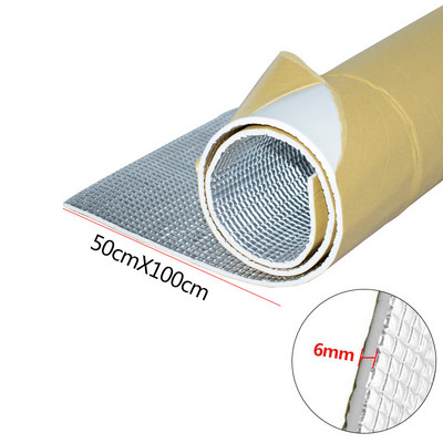 6 χιλιοστά 236 χιλιοστά τείχος προστασίας φορτηγού αυτοκινήτου Heat Sound Deadener Insulation Mat Noise Αυτοκόλλητο αφρό Ηχομονωτικό Υγρό Ματ