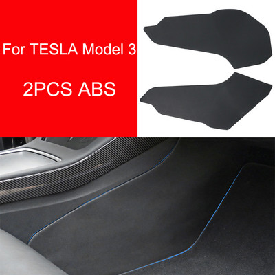 Paredzēts Tesla Model Y Model 3 TPE centrālās vadības sānu aizsardzībai pret atsitiena spilventiņu aizsargājošs pēdas paliktnis Centrālā vadības sānu paneļa vāks