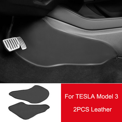 Paredzēts Tesla Model Y Model 3 TPE centrālās vadības sānu aizsardzībai pret atsitiena spilventiņu aizsargājošs pēdas paliktnis Centrālā vadības sānu paneļa vāks