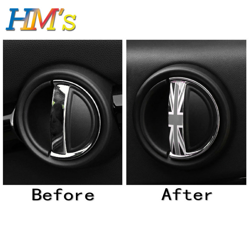 Pentru Mini Countryman F60 Autocolante autocolante pentru mâner interior ușii din față pentru Mini Cooper F56 F55 Accesorii pentru Mini Clubman F54