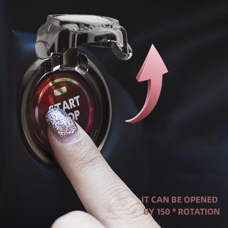 Ühe klõpsuga käivitus trimmikatte Mootori süüte käivitusseiskamisnupp Kaitsekaane süüteseadme sisekujundus sisustustarvikud