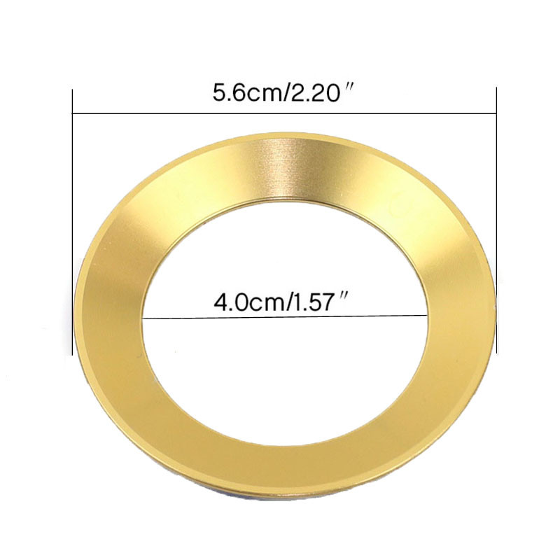 Auto Styling Rooliratta embleemi dekoratiivne rõngasrõngas tarvikute ümbris Volkswagen VW Golf 4 5 Polo Jetta Mk6 katetele
