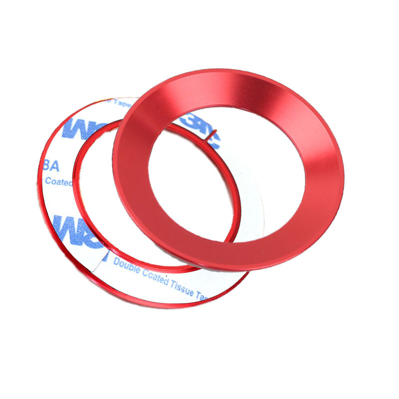 Auto Styling Rooliratta embleemi dekoratiivne rõngasrõngas tarvikute ümbris Volkswagen VW Golf 4 5 Polo Jetta Mk6 katetele