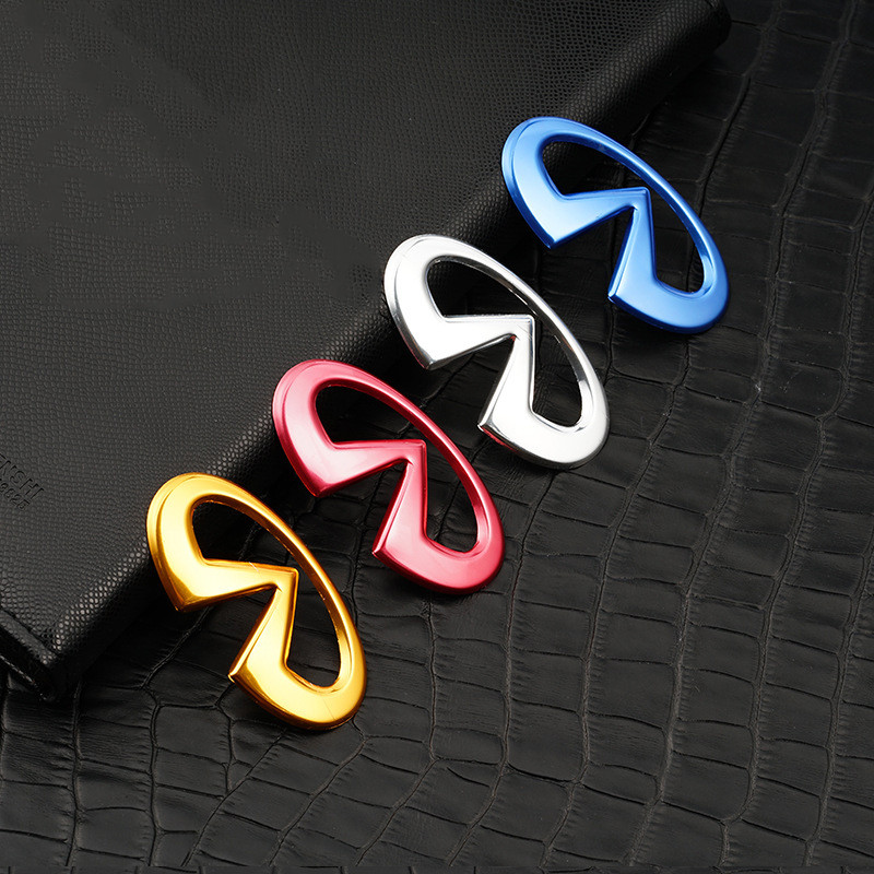 Автомобилни аксесоари за Infiniti Q50 Q60 QX60 QX50 QX70 QX80 Q30 G25 G35 FX35 FX лого на волана сплав Стикер за декорация на капака