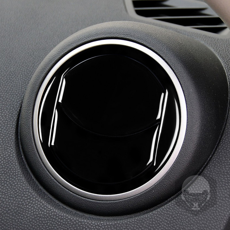 Mazda 3 Axela 10-13 Mazdaspeed 3 Piano Black mindkét oldali klíma kimenethez műanyag lemez díszburkolat autó belső matrica