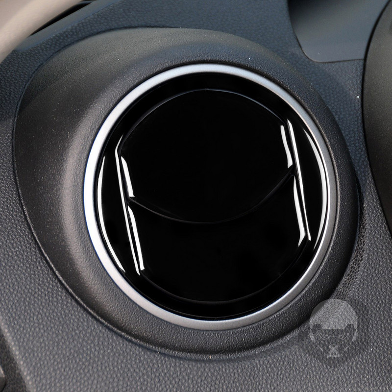 Mazda 3 Axela 10-13 Mazdaspeed 3 Piano Black mindkét oldali klíma kimenethez műanyag lemez díszburkolat autó belső matrica