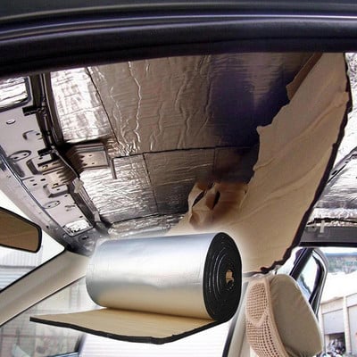 50x200cm automašīnas pārsega šasija ugunsmūris siltuma vairogs Auto skaņas slāpētāja izolācija automašīnas siltuma skaņas siltumizolācijas spilventiņi trokšņa kontrole