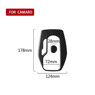 Αυτοκόλλητο αυτοκόλλητο διακοσμητικό κάλυμμα αλλαγής ταχυτήτων για Chevrolet Camaro 2017 2018 2019 Αξεσουάρ εσωτερικού αυτοκινήτου Carbon Fiber