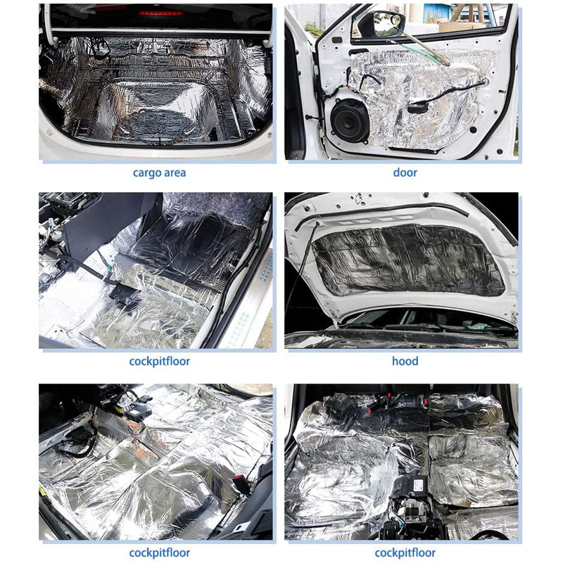 Automobilio aliuminio folija garso izoliacija šilumos izoliacija automobilio variklio garso izoliacija garso izoliacija šilumos izoliacija automobilio gaisro padas