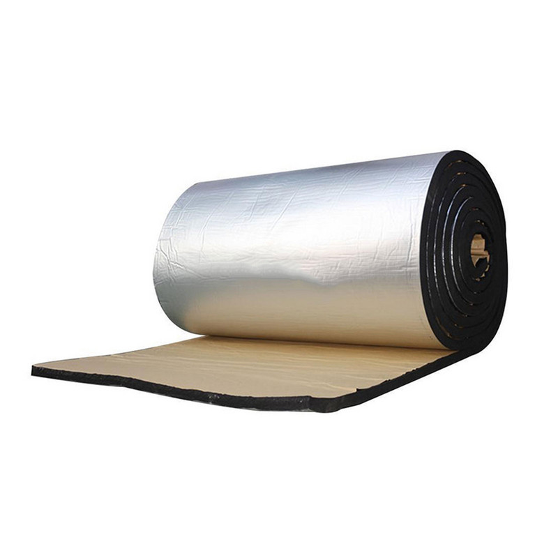 50*200CM 5/10mm aluminijska folija prigušivač zvuka izolacija prostirka buke toplinski štit izolacija automobil prigušivač pjena pamuk zvuk