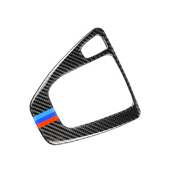 Автомобилен панел за превключване на скоростите Капак на дръжката от въглеродни влакна Вътрешни стикери за автомобилна кутия за BMW E90 E92 E93 2005-2012 нов